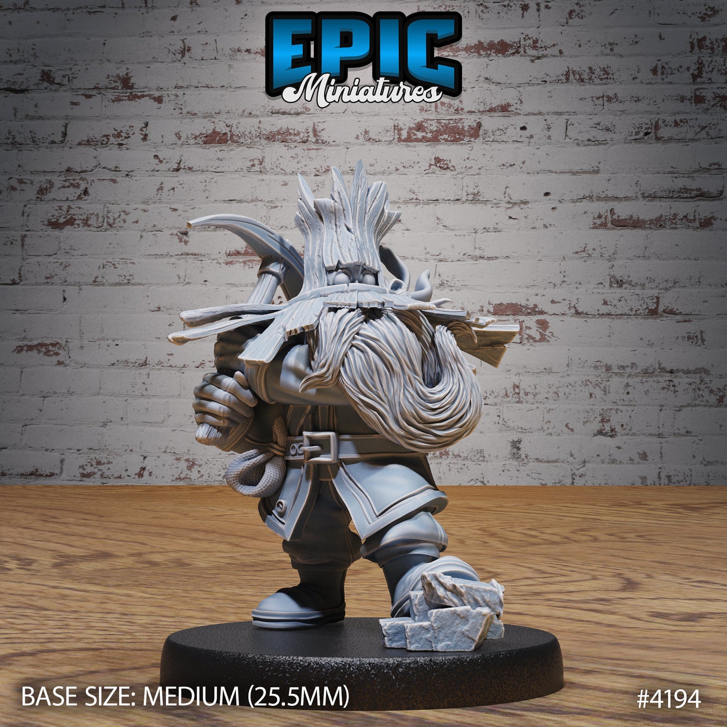 Wild Dwarf Miner (3 Variants Available) - Epic Miniatures
