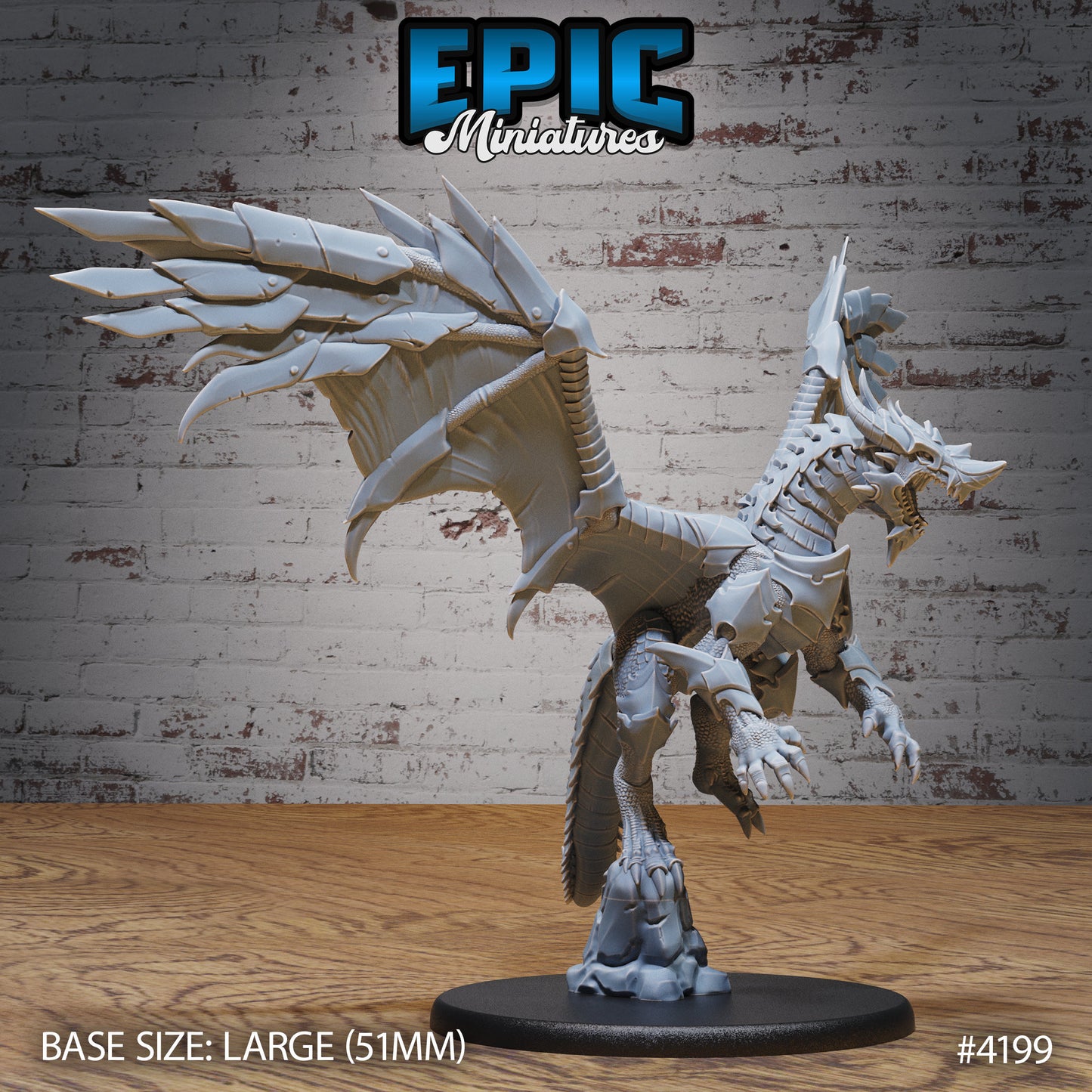 Armoured Dragon (3 Variants Available) - Epic Miniatures