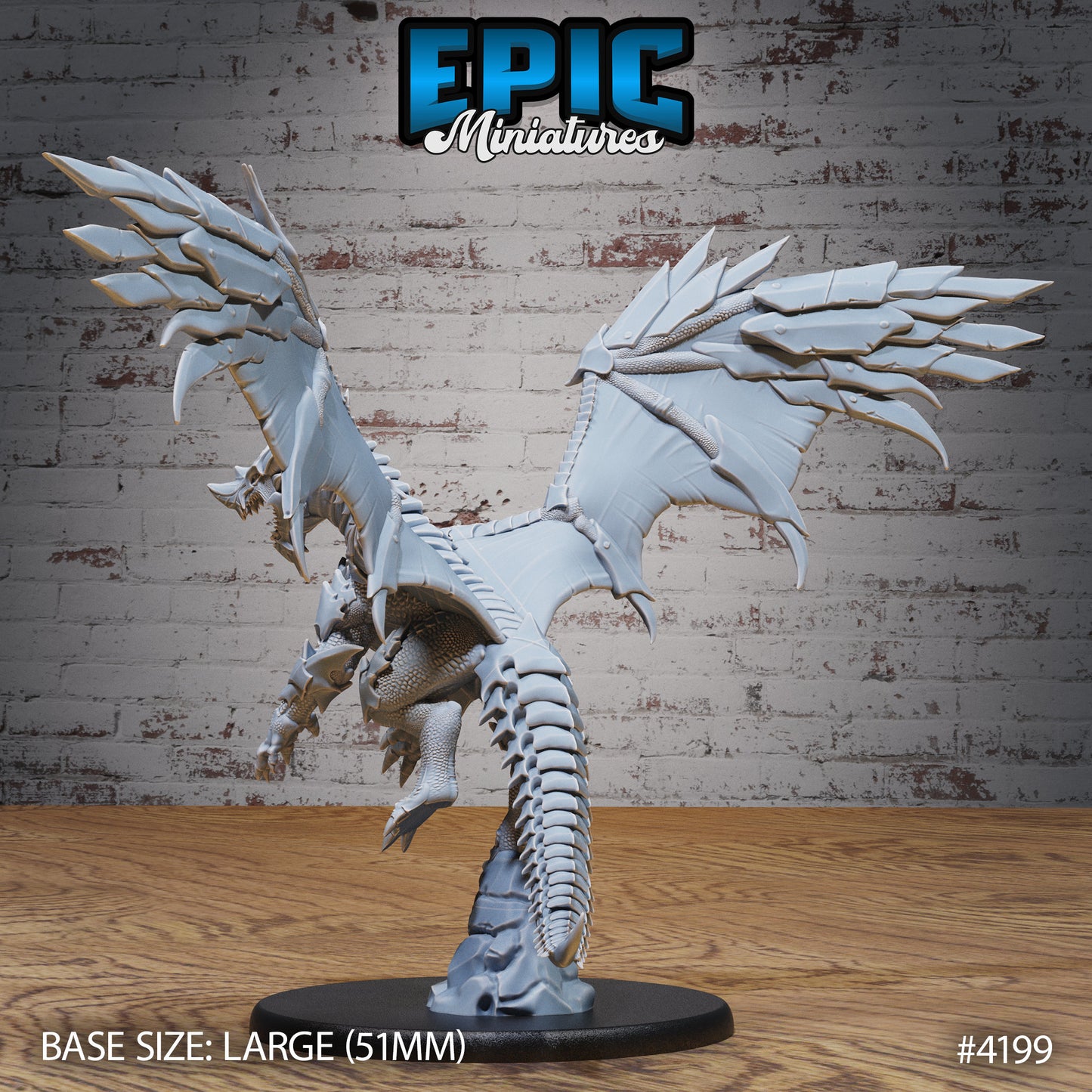 Armoured Dragon (3 Variants Available) - Epic Miniatures