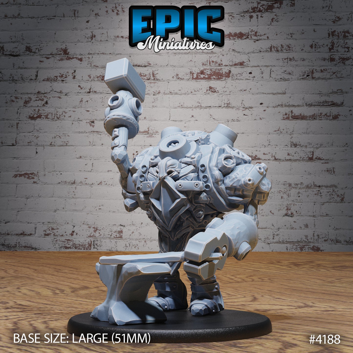 Stone Dwarf Construct (3 Variants Available) - Epic Miniatures