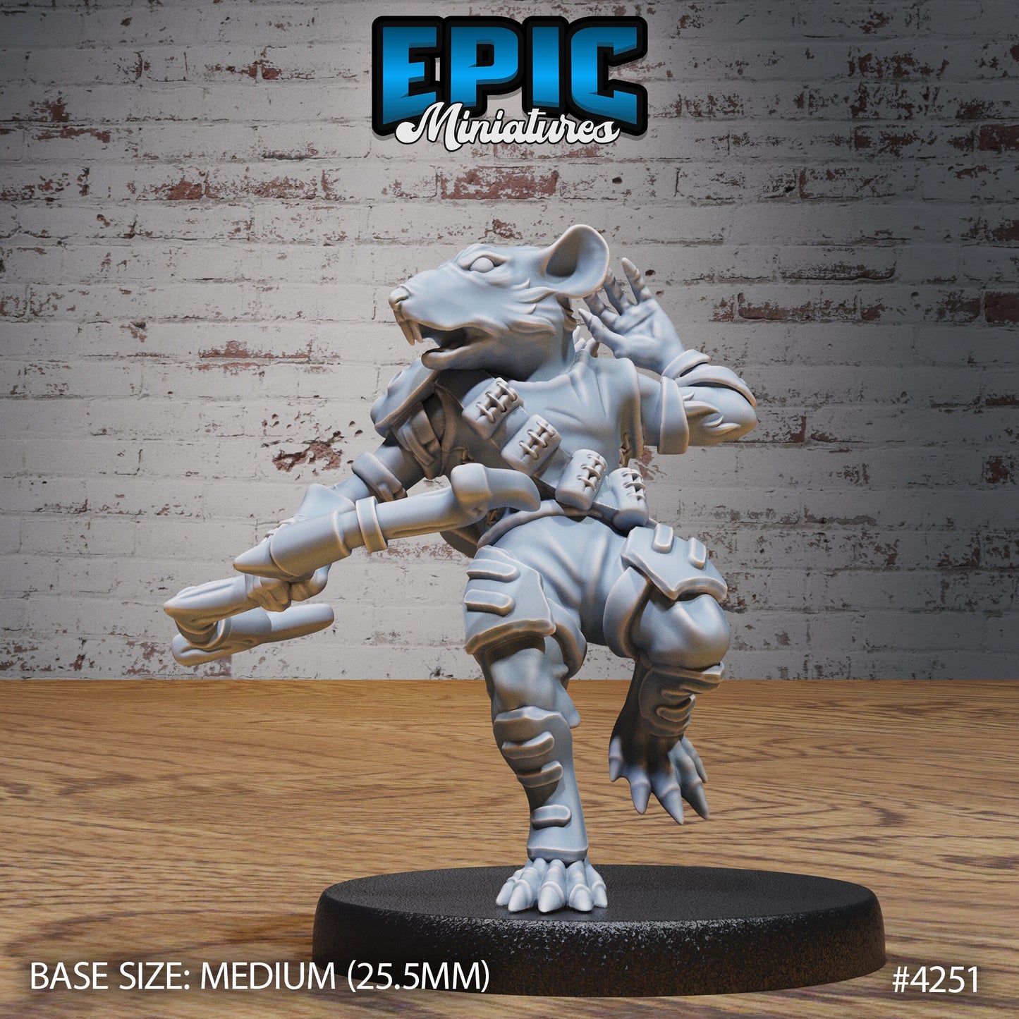 Rat Folk Tribe 1 (4 Variants Available) - Epic Miniatures