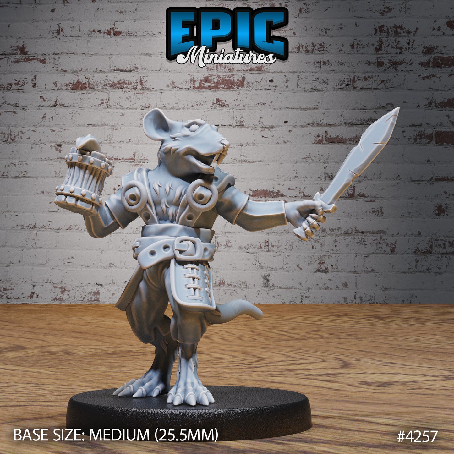 Rat Folk Tribe 2 (4 Variants Available) - Epic Miniatures
