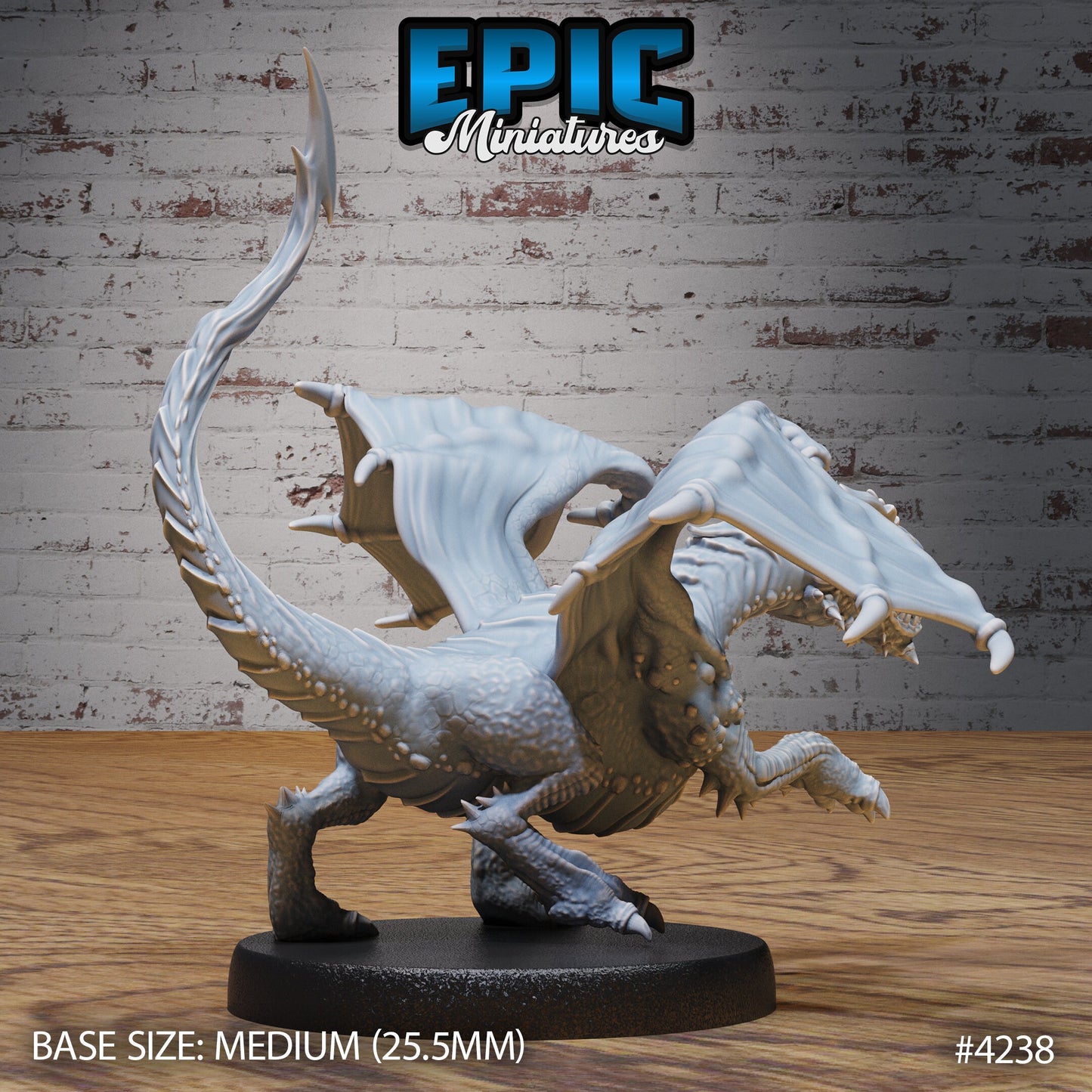 Black Dragon Wyrmling (3 Variants Available) - Epic Miniatures