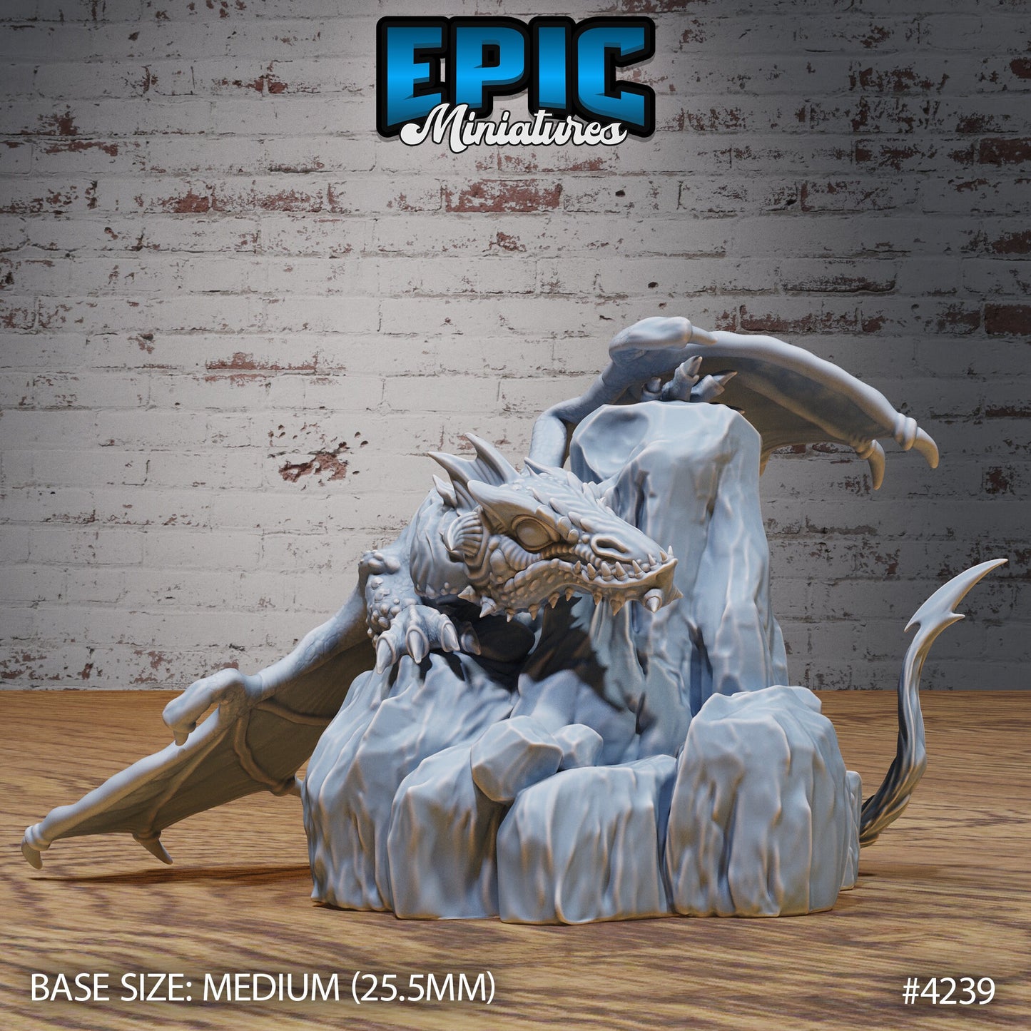 Black Dragon Wyrmling (3 Variants Available) - Epic Miniatures