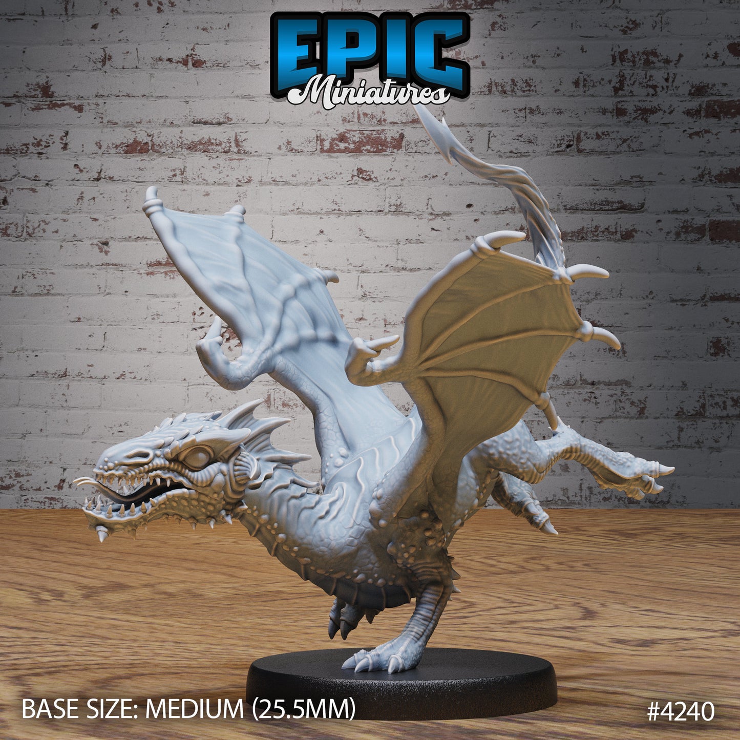 Black Dragon Wyrmling (3 Variants Available) - Epic Miniatures