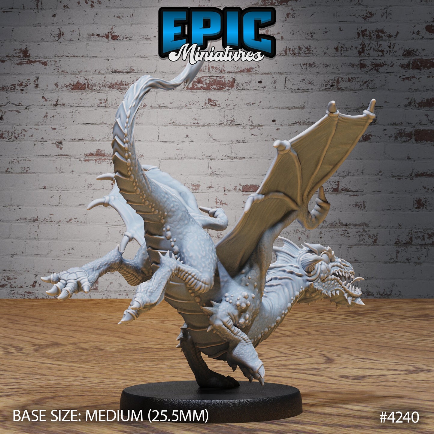 Black Dragon Wyrmling (3 Variants Available) - Epic Miniatures
