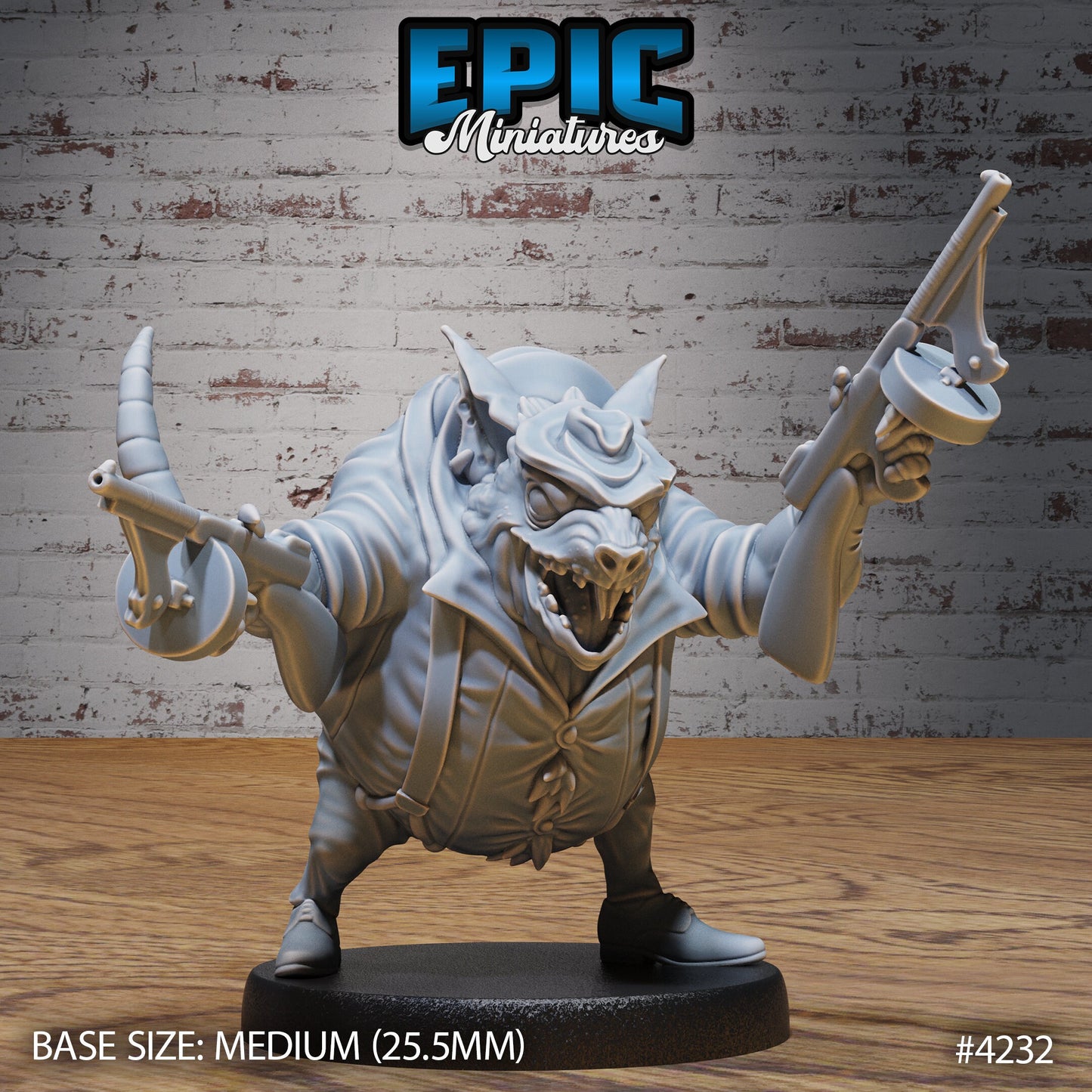 Sewer Godfather Rat (3 Variants Available) - Epic Miniatures