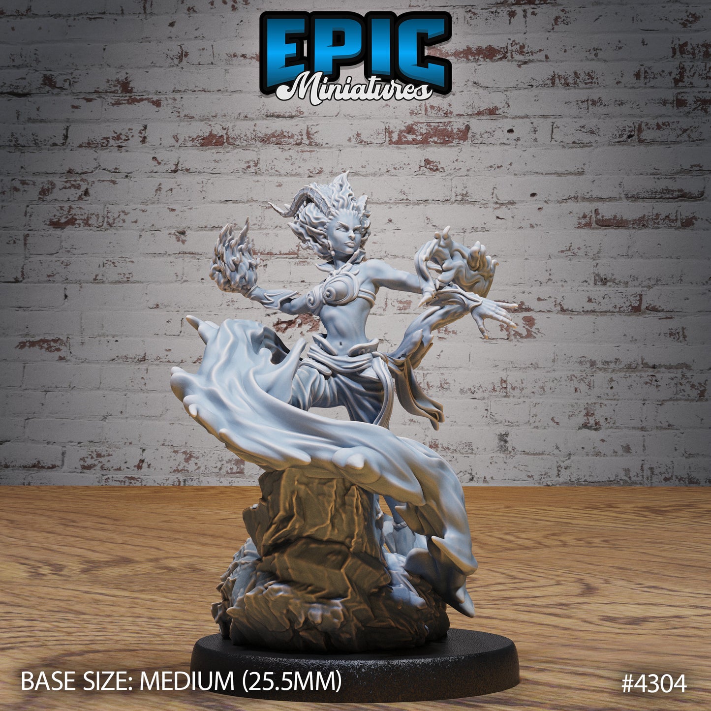 Young Efreeti Female (3 Variants Available) - Epic Miniatures