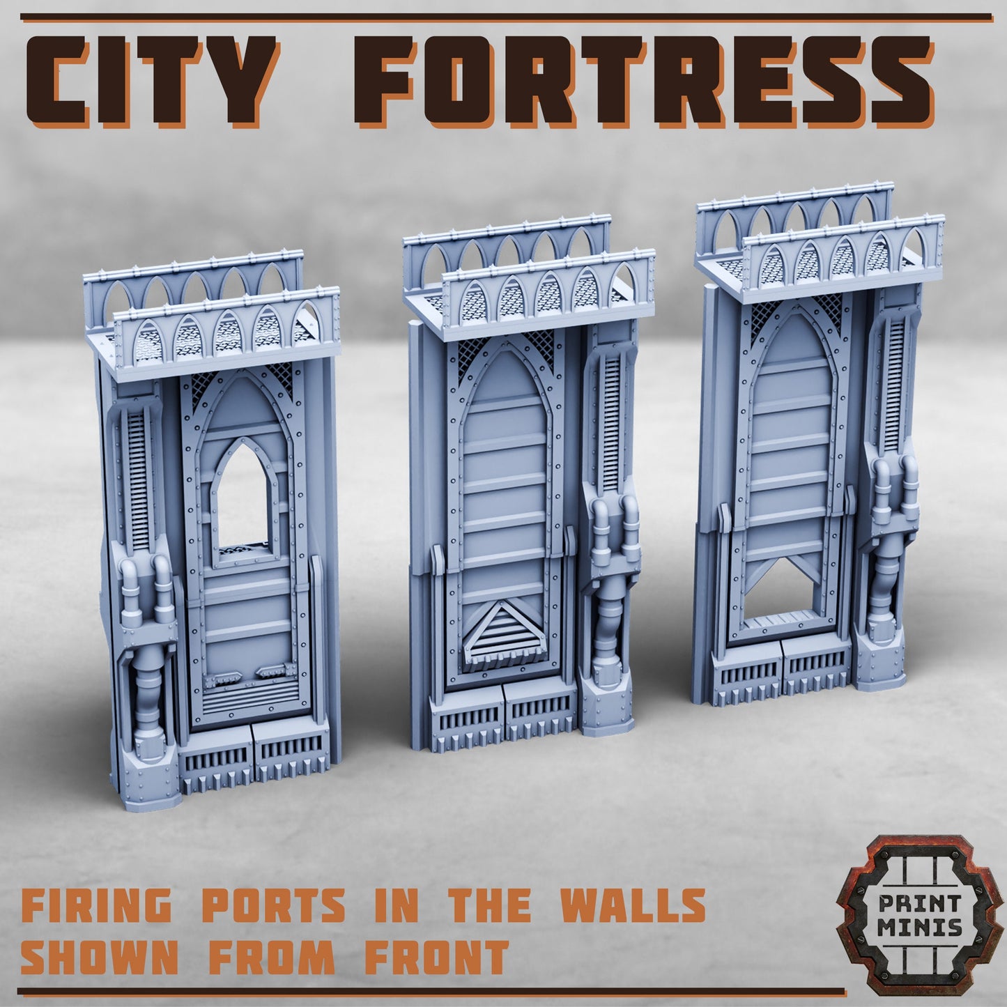City Fortress Upgrades (11 Variants Available) - Print Minis