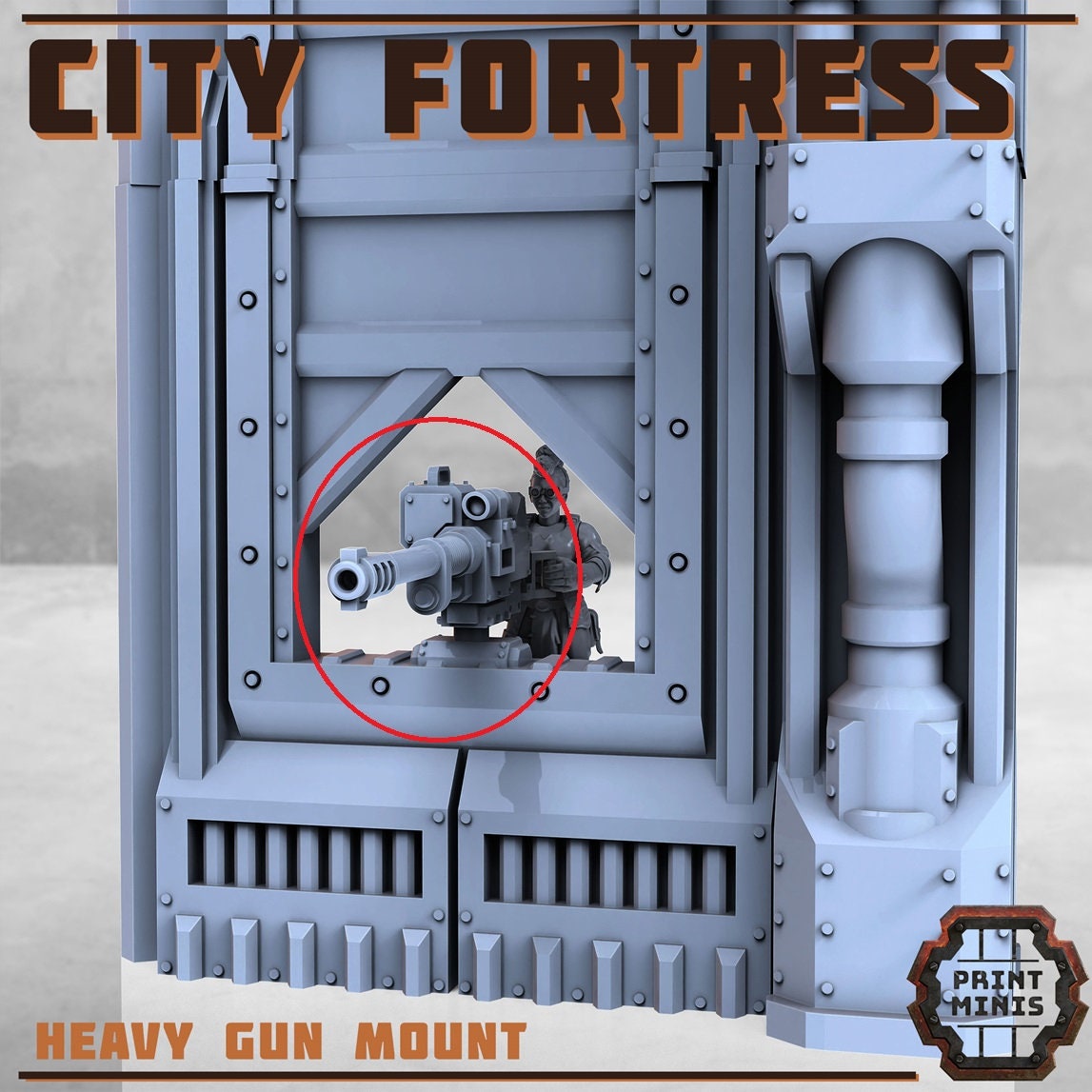 City Fortress Upgrades (11 Variants Available) - Print Minis