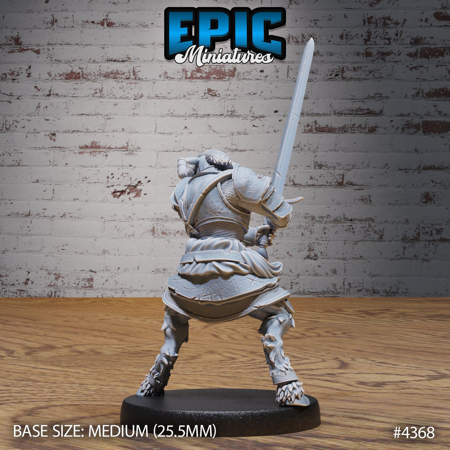 Minotaur Female Warrior (3 Variants Available) - Epic Miniatures