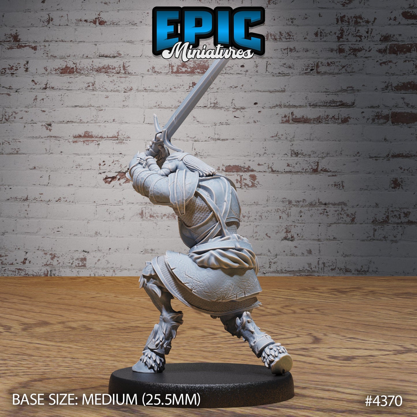 Minotaur Female Warrior (3 Variants Available) - Epic Miniatures