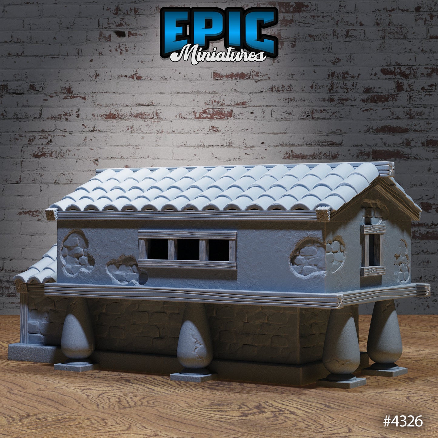 Olympian House, Playable Terrain Piece - Epic Miniatures