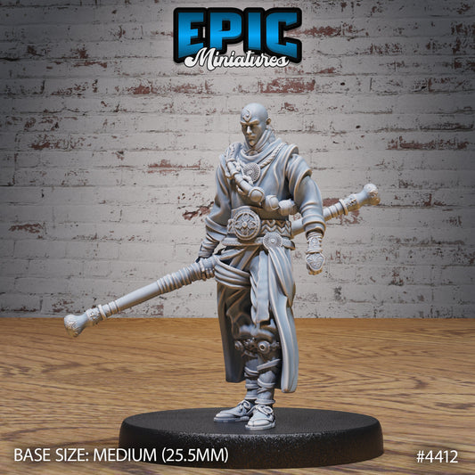 Elemental Monk Air (3 Variants Available) - Epic Miniatures