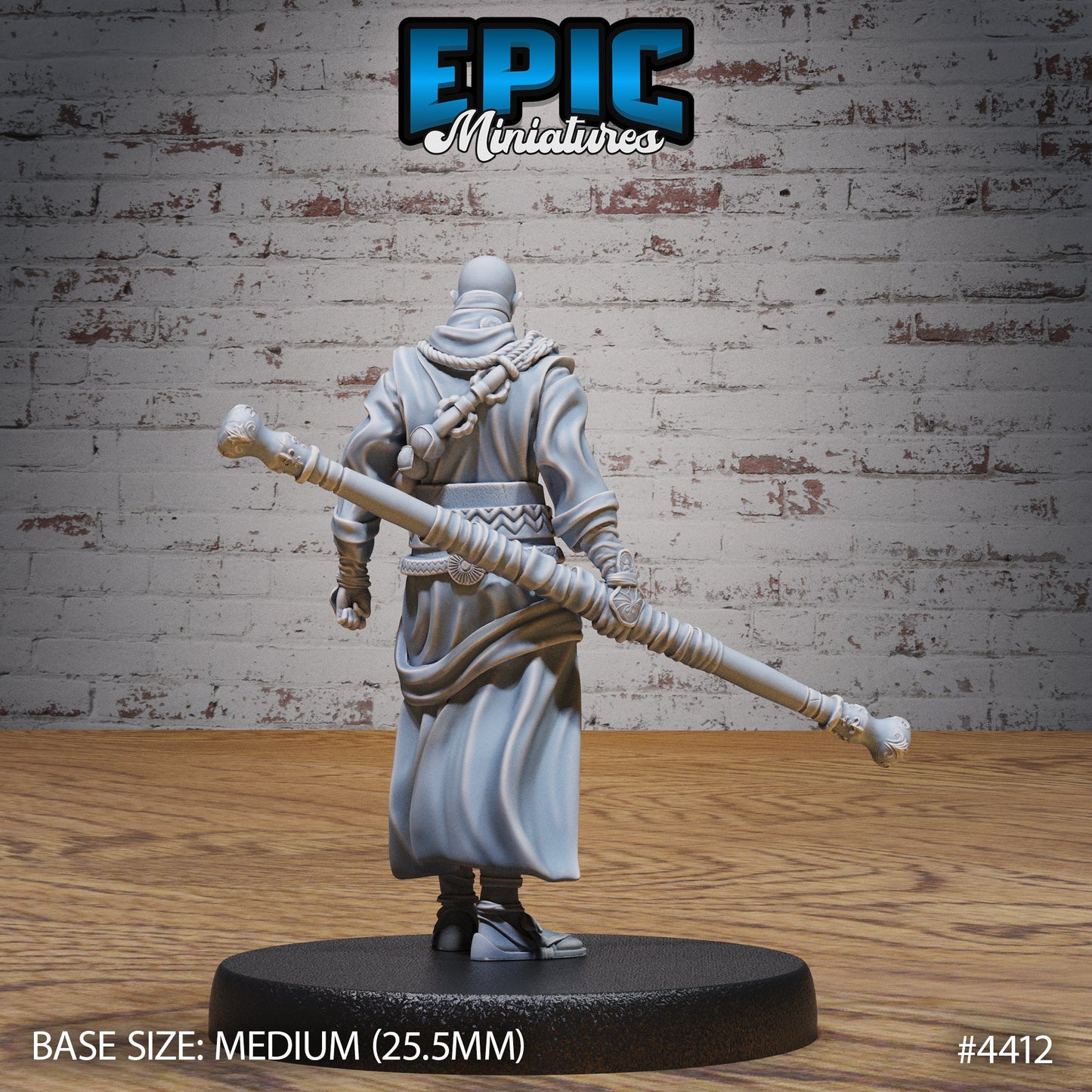 Elemental Monk Air (3 Variants Available) - Epic Miniatures