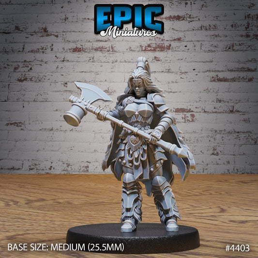 Barbarian Warrior Female (3 Variants Available) - Epic Miniatures