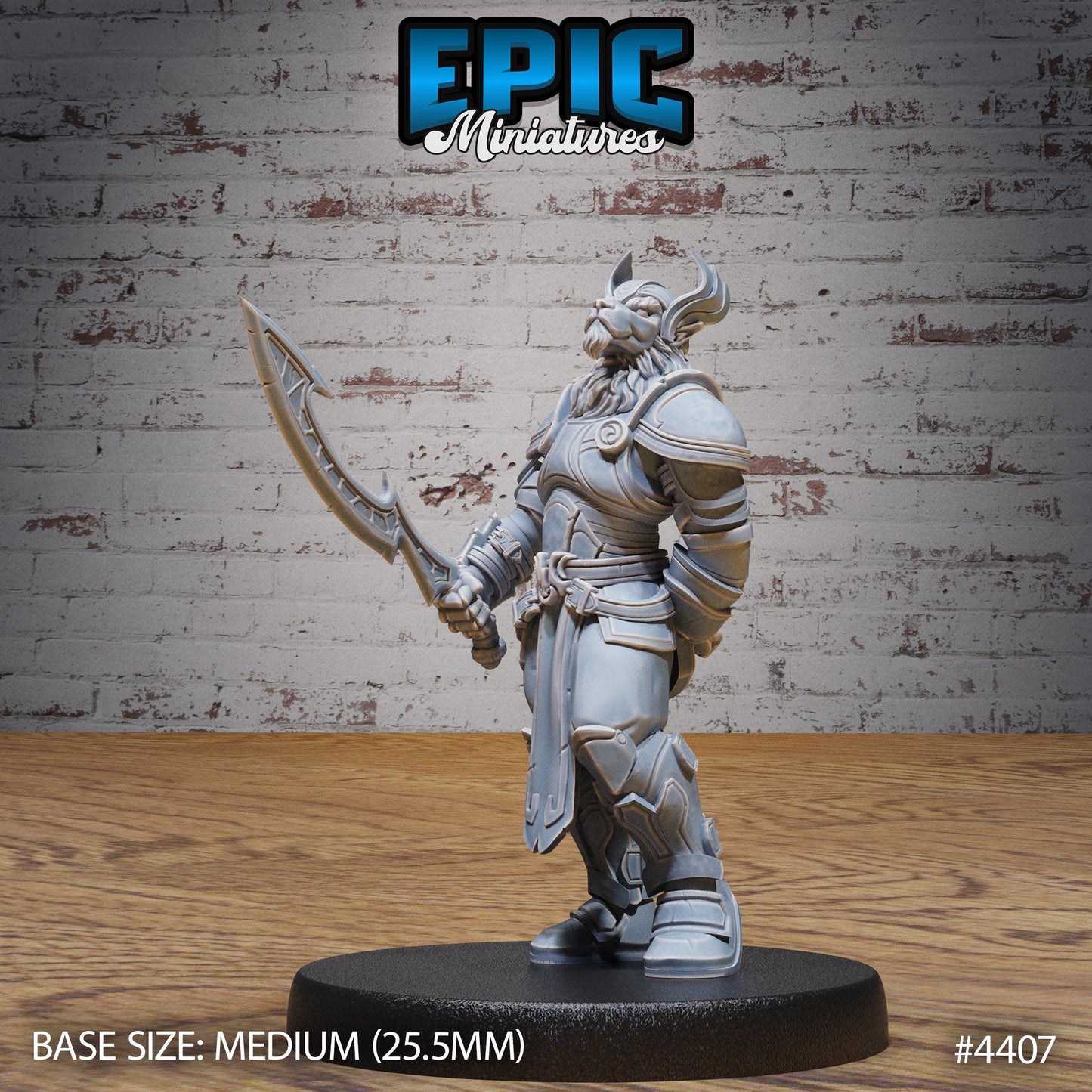 Beast Folk Paladin (3 Variants Available) - Epic Miniatures