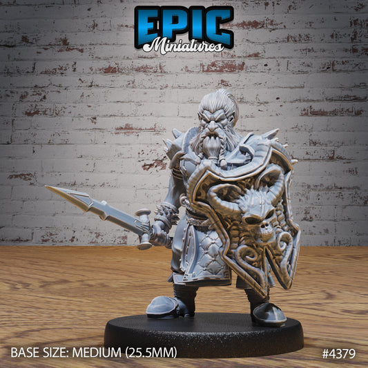Dwarf Adventurer (3 Variants Available) - Epic Miniatures