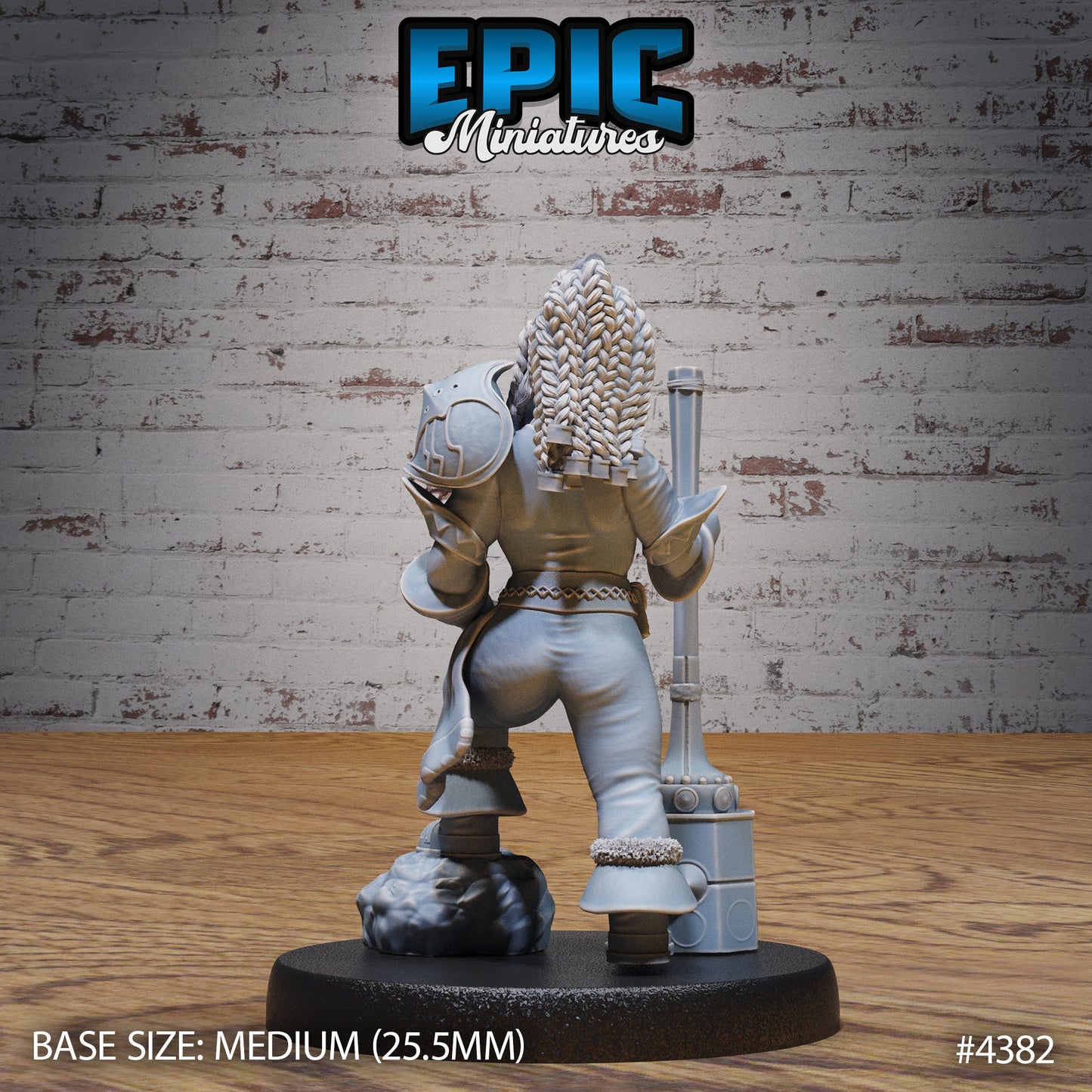 Bearded Female Dwarf (3 Variants Available) - Epic Miniatures