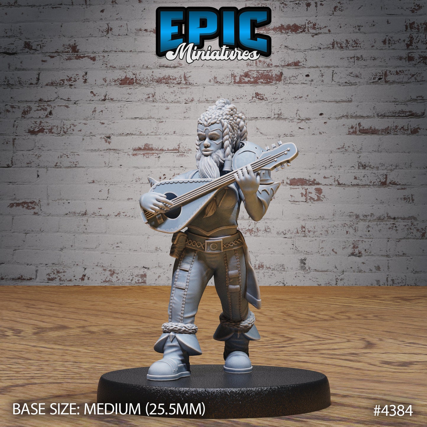 Bearded Female Dwarf (3 Variants Available) - Epic Miniatures