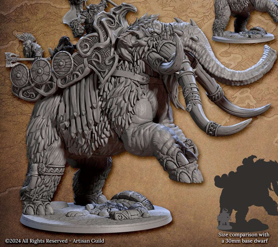 Skutagaard War Mammoth (2 Variants Available) - Artisan Guild