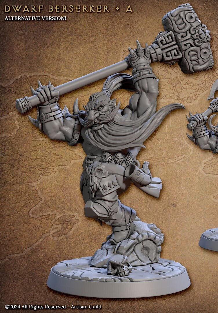 Dwarven Berserkers (6 Variants Available) - Artisan Guild