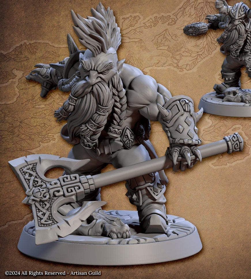 Dwarven Berserkers (6 Variants Available) - Artisan Guild