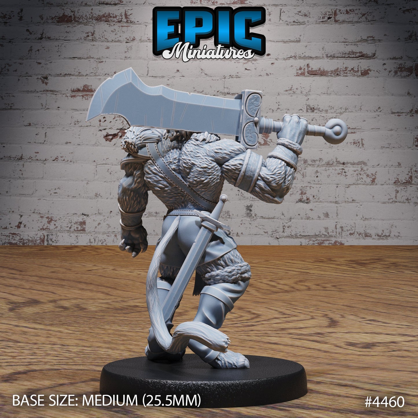 Tiger Folk Adventurer (3 Variants Available) - Epic Miniatures
