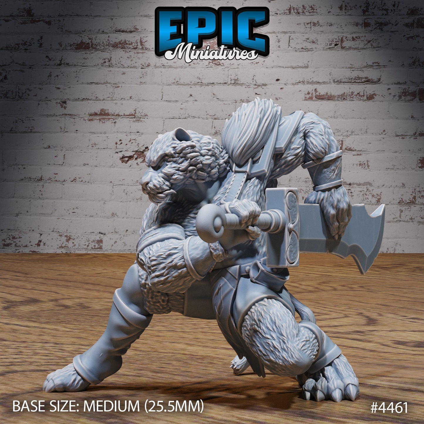 Tiger Folk Adventurer (3 Variants Available) - Epic Miniatures