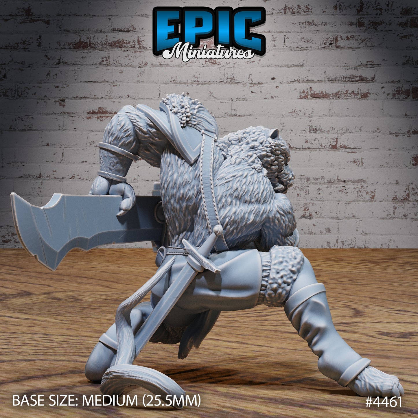 Tiger Folk Adventurer (3 Variants Available) - Epic Miniatures