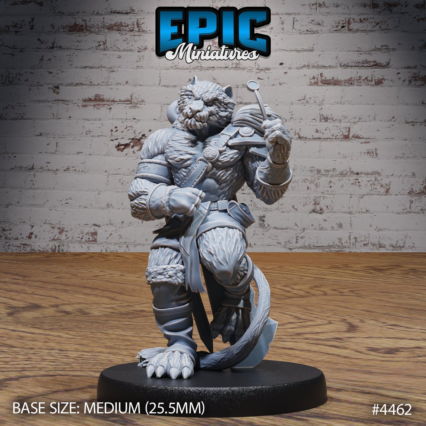 Tiger Folk Adventurer (3 Variants Available) - Epic Miniatures