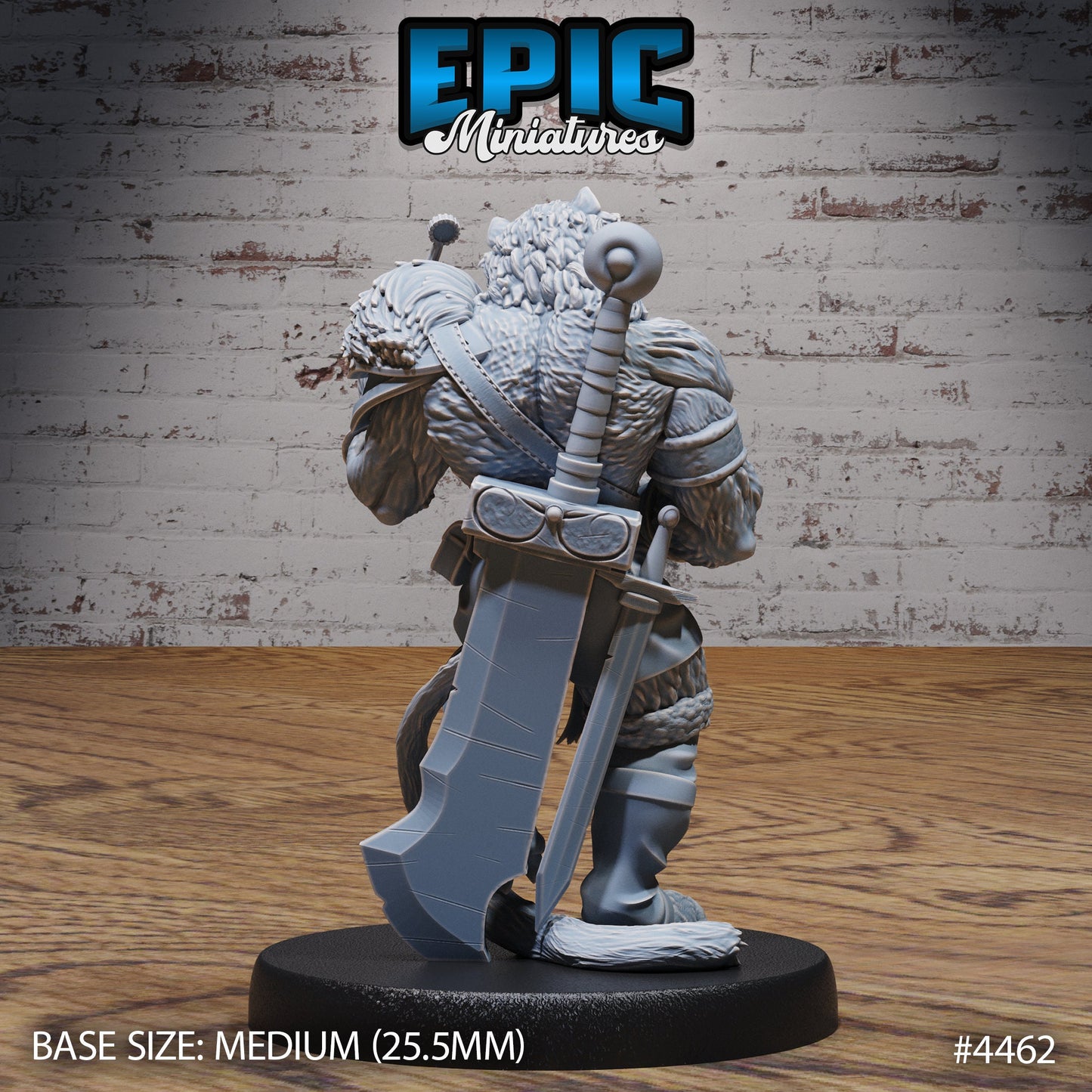 Tiger Folk Adventurer (3 Variants Available) - Epic Miniatures