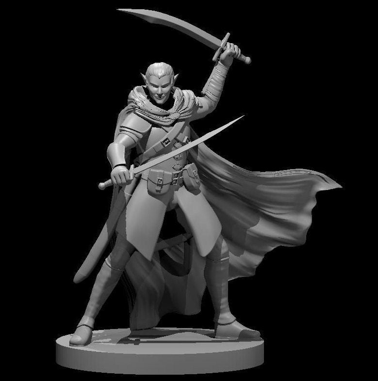 Elf Ranger with Swords (2 Variants Available) - MZ4250