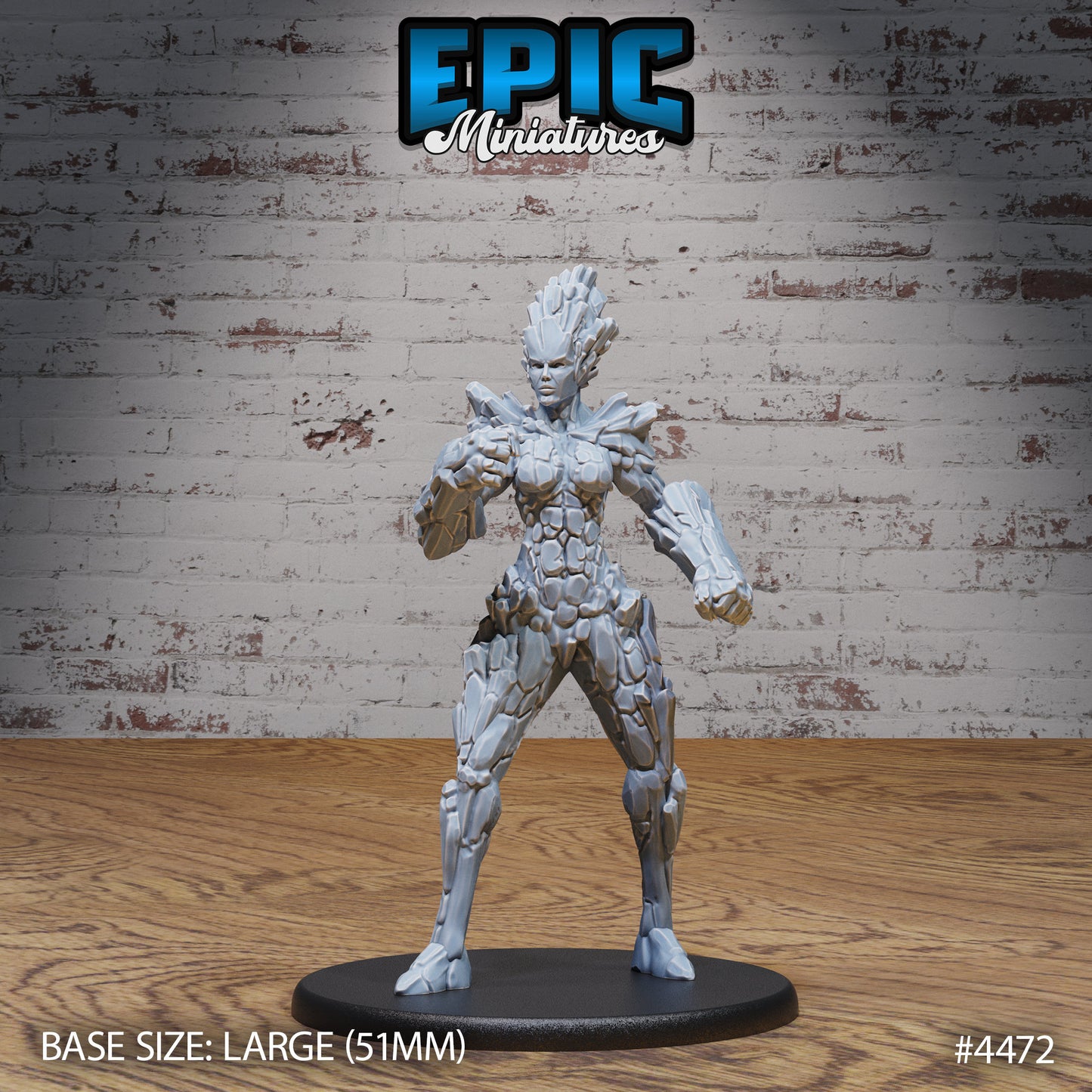 Earth Elemental, Female (3 Variants Available) - Epic Miniatures