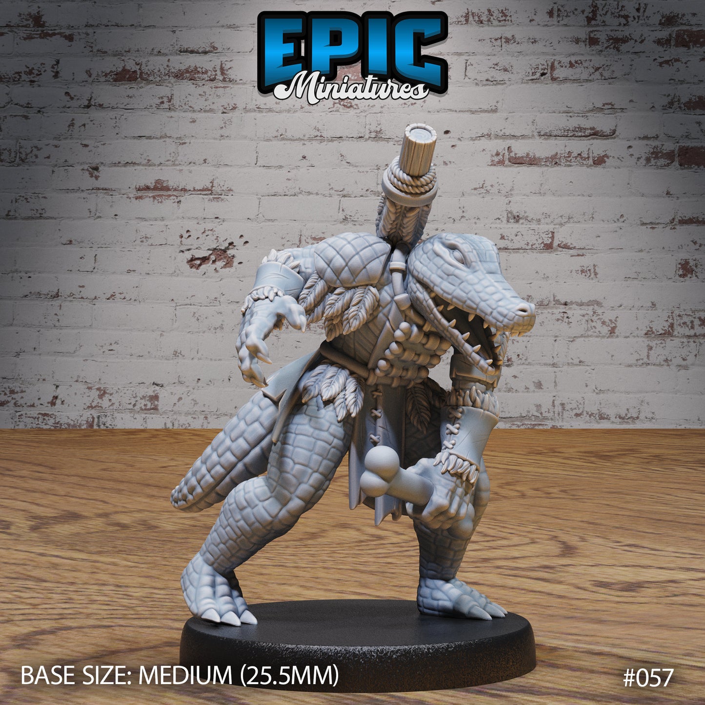 Alligator Folk Tribe - Set 2 (3 Variants Available) - Epic Miniatures