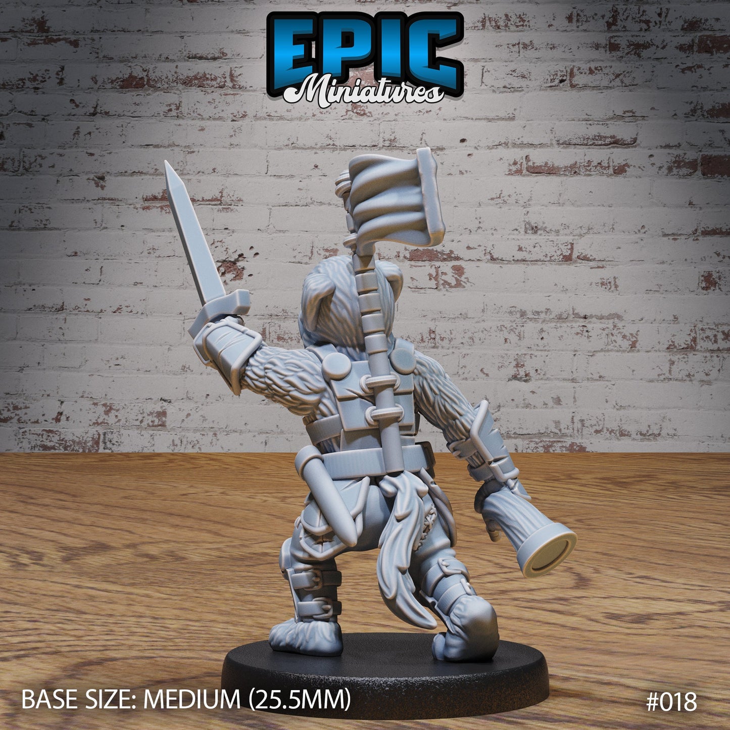 Dog Folk Tribe - Set 3 (4 Variants Available) - Epic Miniatures