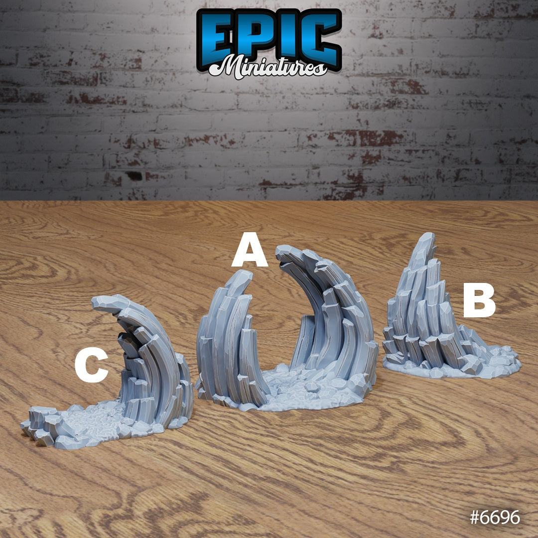 Lich Crypt Scatter, Bones and Rocks (8 Variants Available) - Epic Miniatures