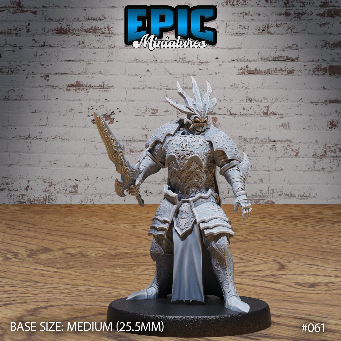Skeleton Overlord (3 Variants Available) - Epic Miniatures