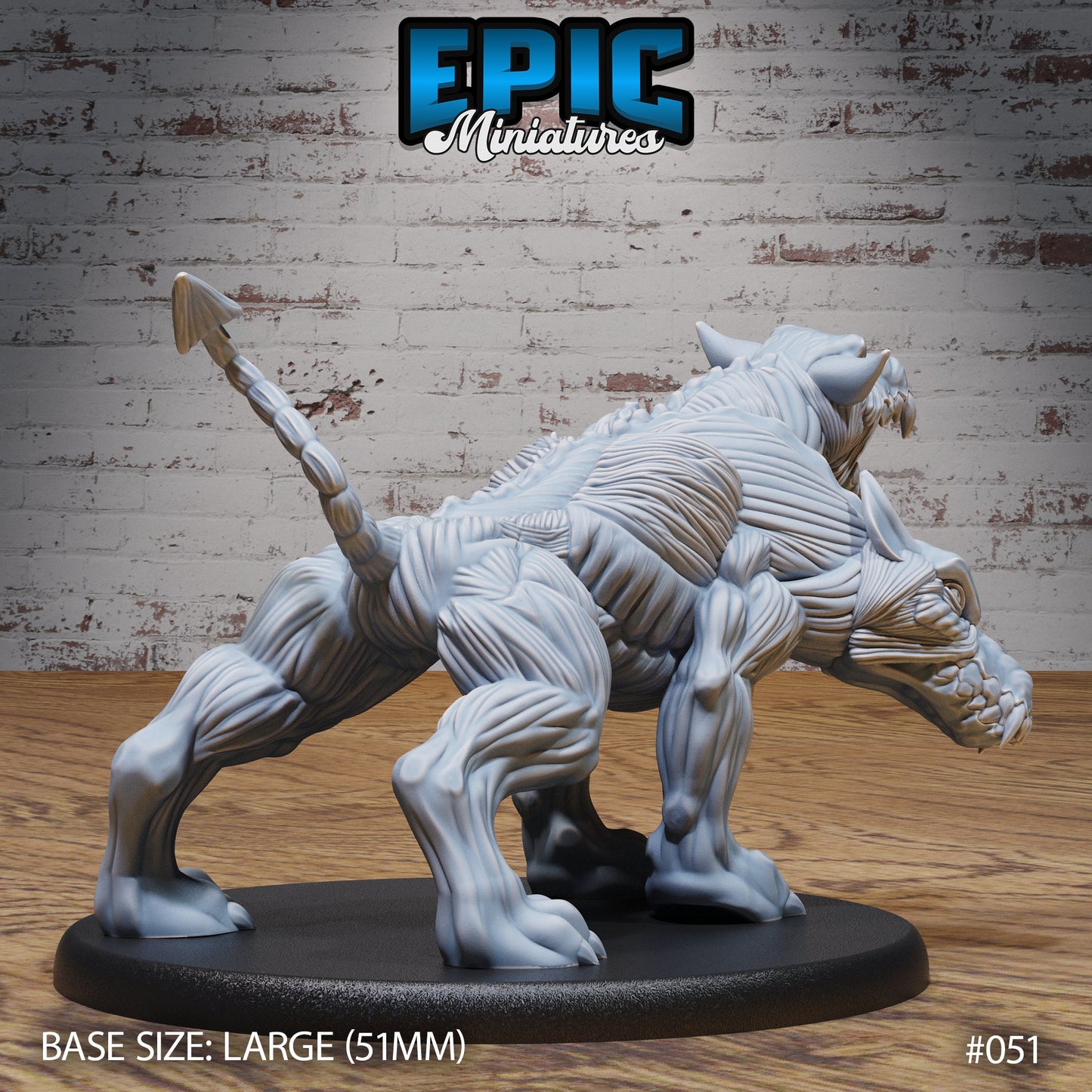 Skinned Cerberus (3 Variants Available) - Epic Miniatures