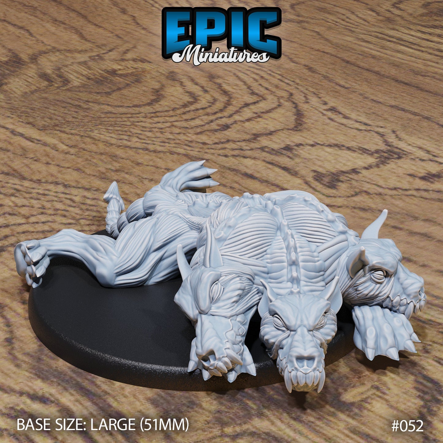 Skinned Cerberus (3 Variants Available) - Epic Miniatures