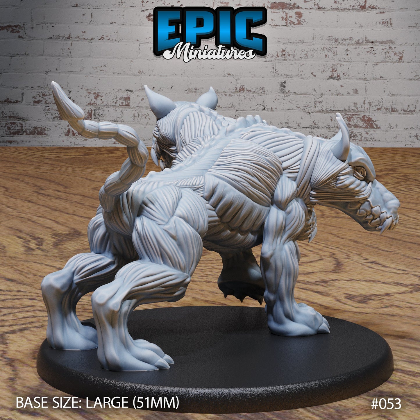Skinned Cerberus (3 Variants Available) - Epic Miniatures