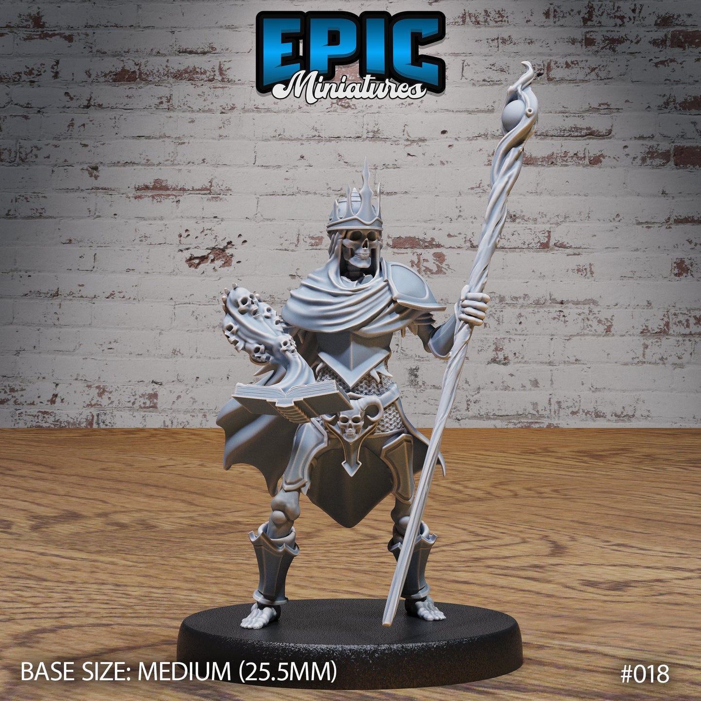 Skeleton Leader (4 Variants Available) - Epic Miniatures