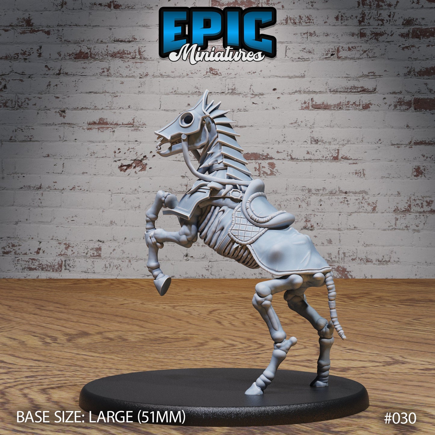 Skeleton Army Horse (2 Variants Available) - Epic Miniatures