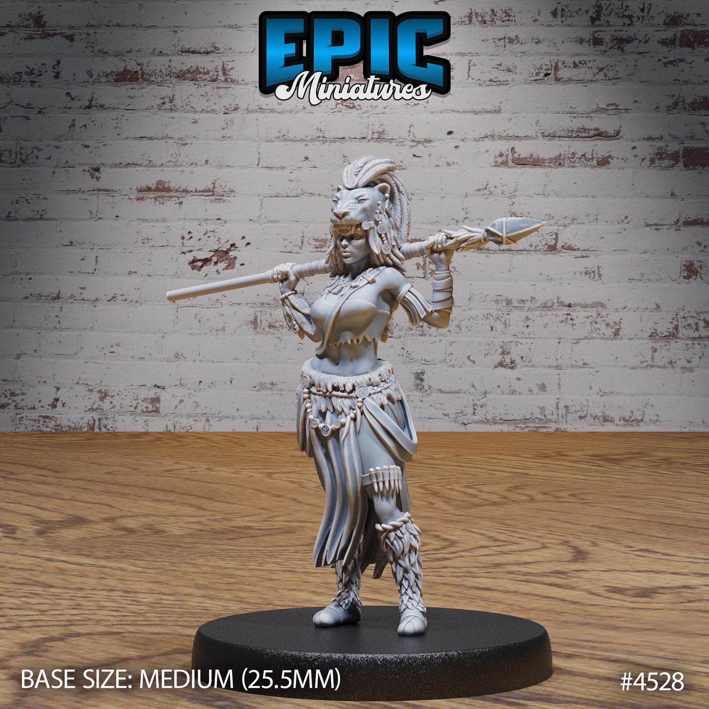 Lion Huntress (3 Variants Available) - Epic Miniatures