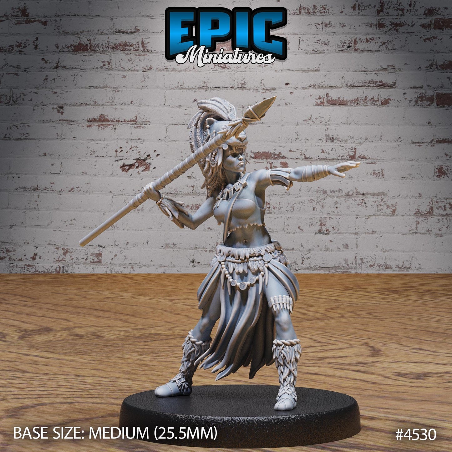 Lion Huntress (3 Variants Available) - Epic Miniatures