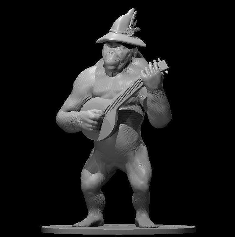 Polymorphed Bard as a Giant Ape - MZ4250
