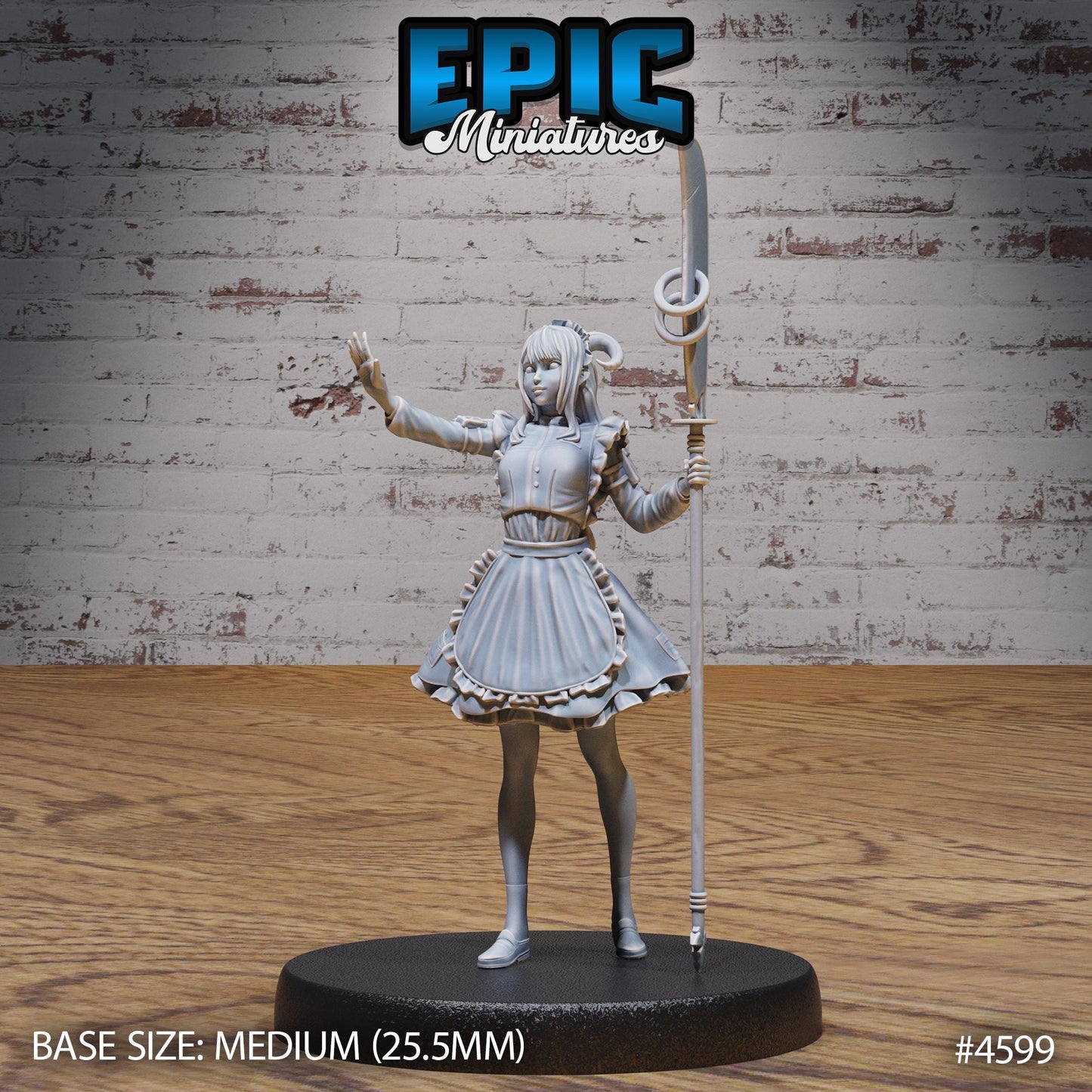 Tiefling Maid (3 Variants Available) - Epic Miniatures