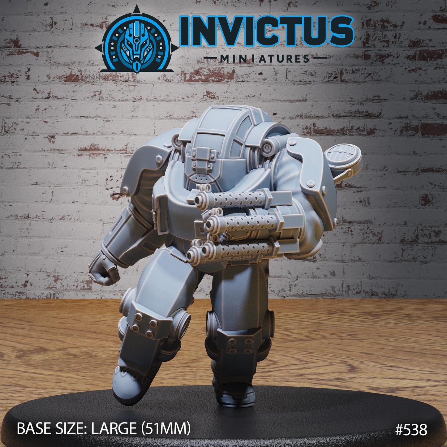 Heavy Exosuit - Helmets (3 Variants Available) - Invictus Miniatures