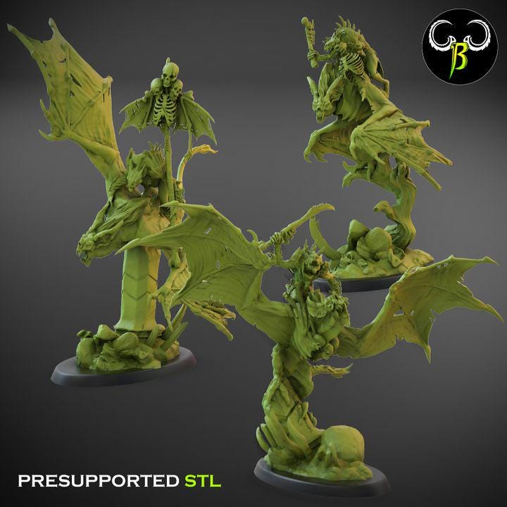 Sanguine Reaver, Leader Squad (3 Variants Available) - Clay Beast Creations