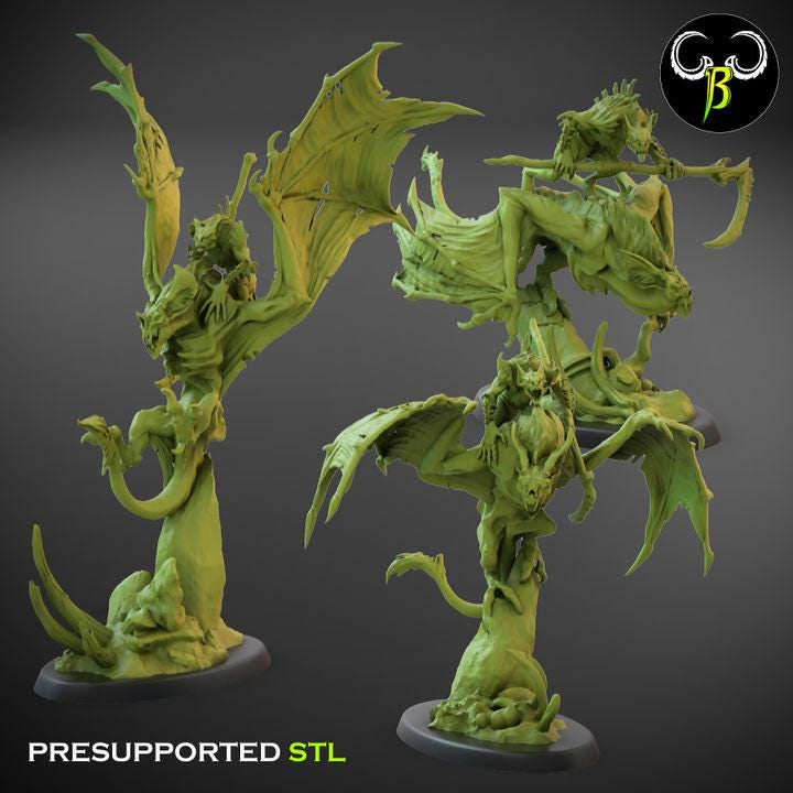 Sanguine Reaver, Squad 2 (3 Variants Available) - Clay Beast Creations